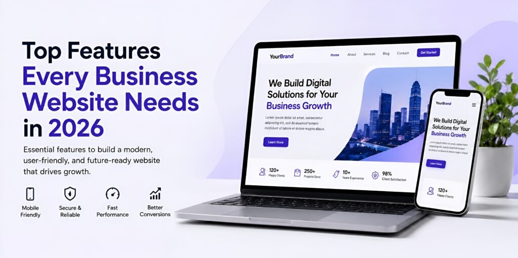 Top Features Every Business Website Needs in 2026