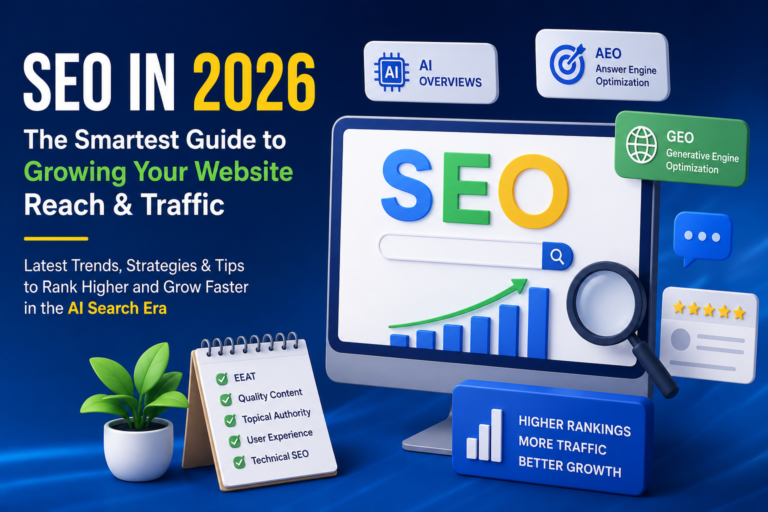 SEO in 2026: The Smartest Guide to Growing Your Website Reach & Traffic