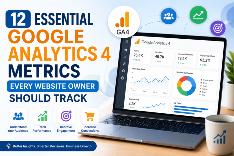 12 Essential Google Analytics 4 Metrics Every Website Owner Should Track